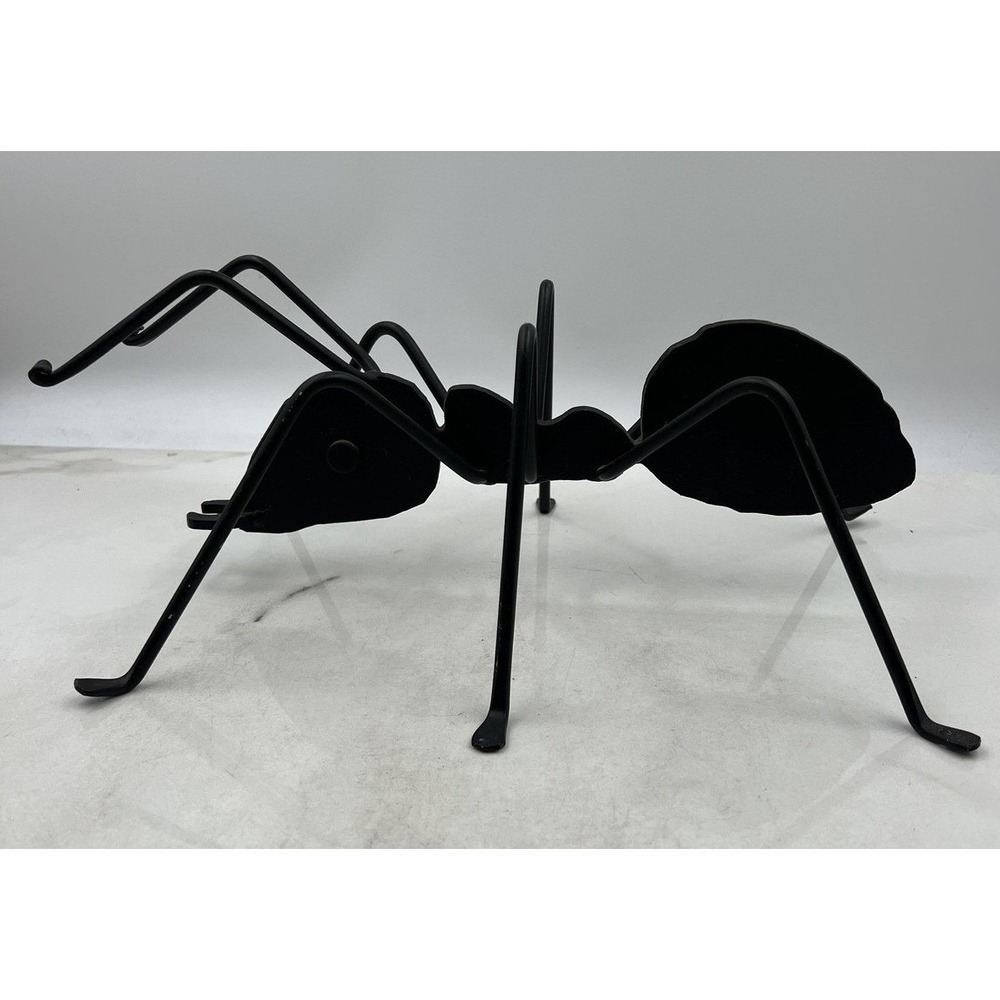 Black Metal Ant Sculpture Industrial Iron Insect Home Decor Figurine 14in Large